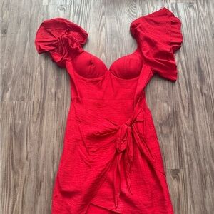 Selfie Leslie Vibrant Red Mini Dress